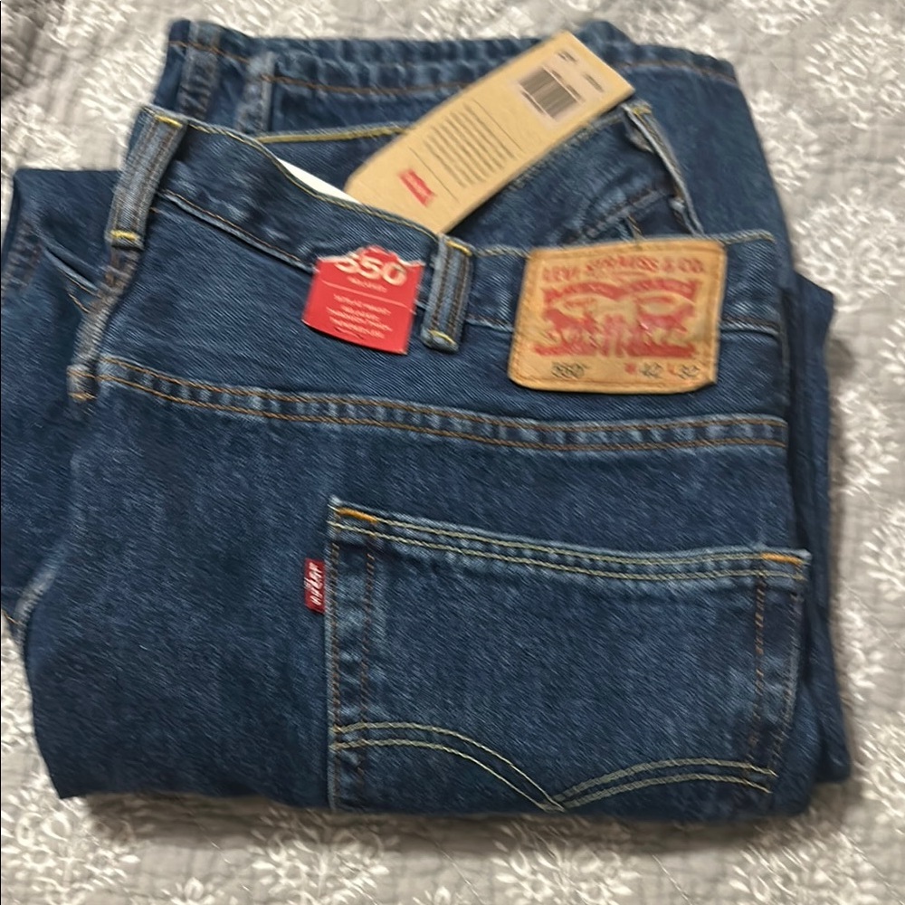 Levi's Blue Relaxed Jeans with Iconic Red Tab